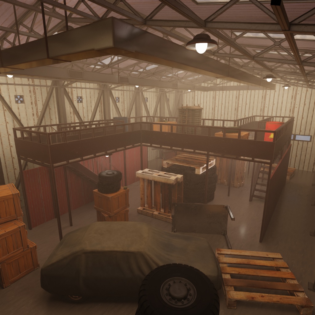 【Blender】 室内サバイバルゲームルーム Indoor Survival Game Room