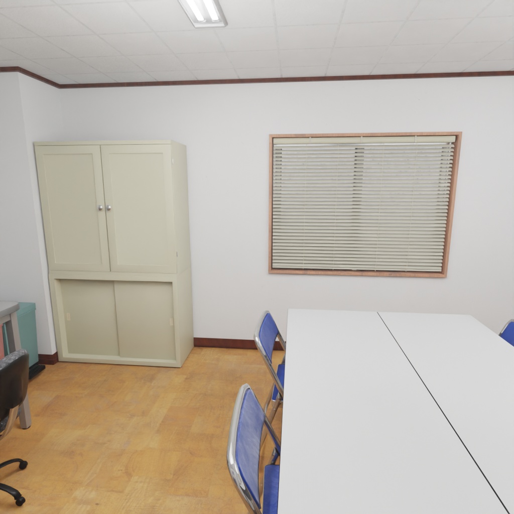 【Blender】 オフィスの休憩室 Office break room