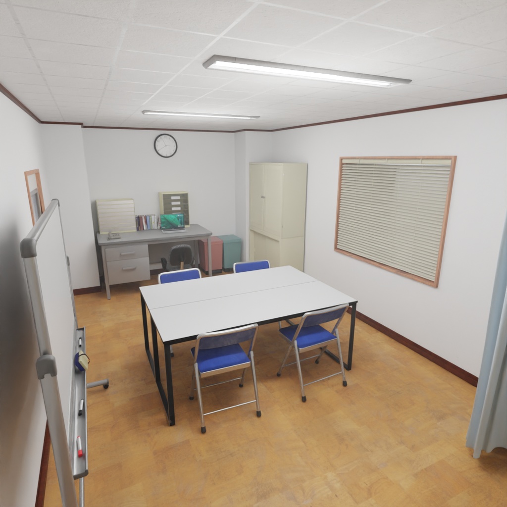 【Blender】 オフィスの休憩室 Office break room