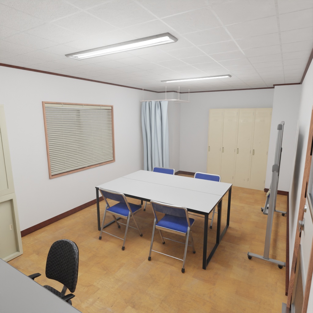 【Blender】 オフィスの休憩室　Office break room