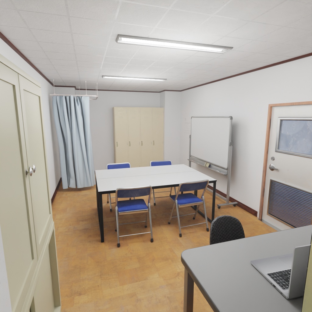 【Blender】 オフィスの休憩室 Office break room
