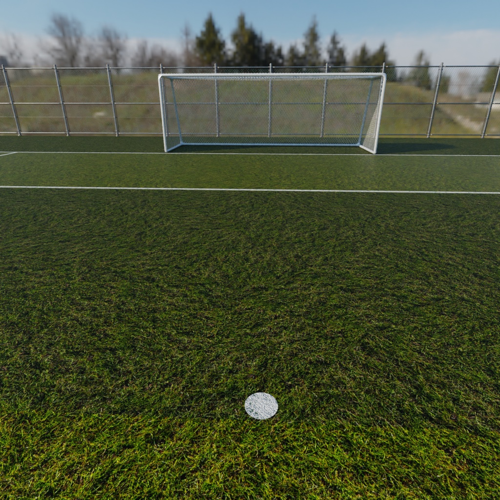 【Blender】 サッカーコートとフットサルコート Soccer field and futsal court