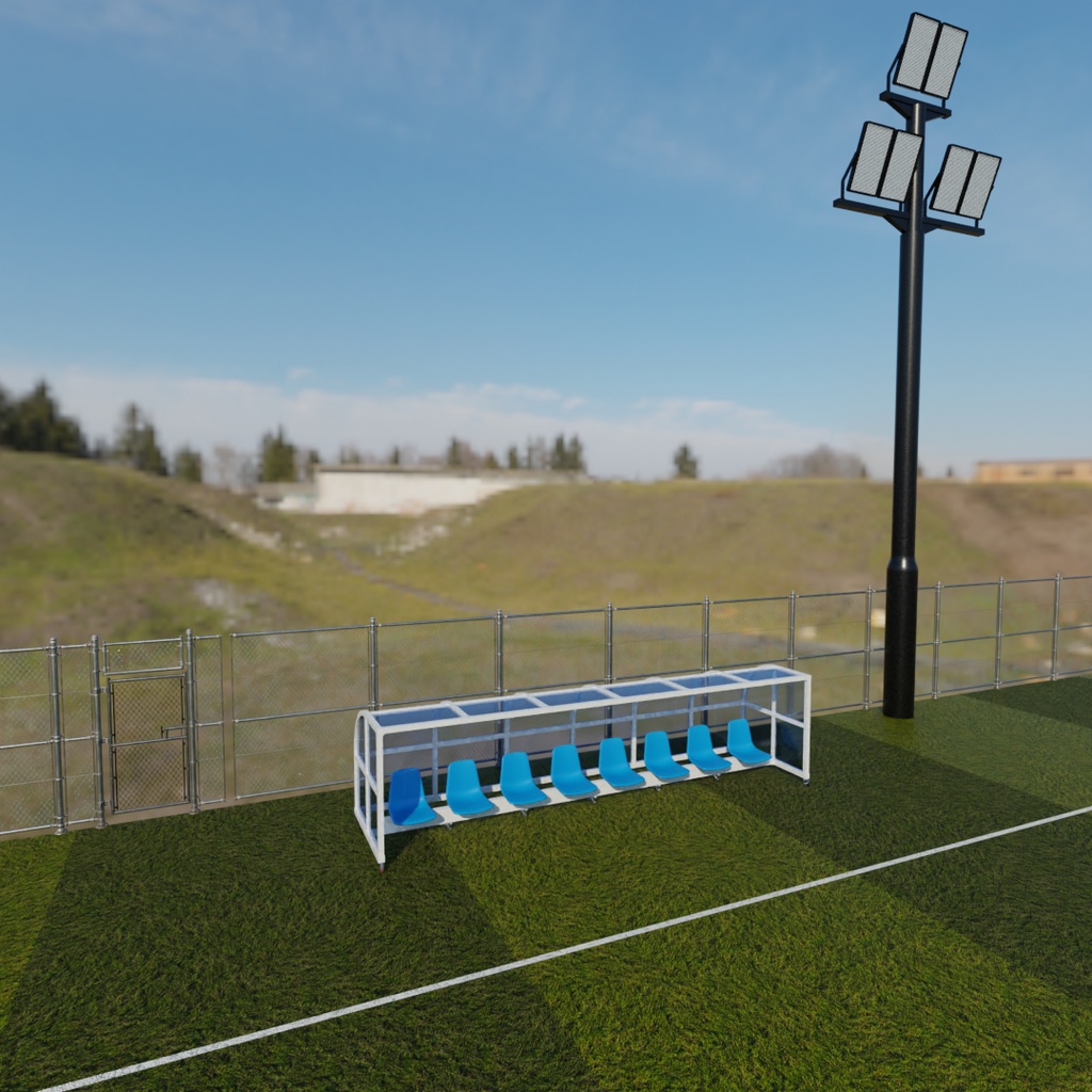 【Blender】 サッカーコートとフットサルコート Soccer field and futsal court