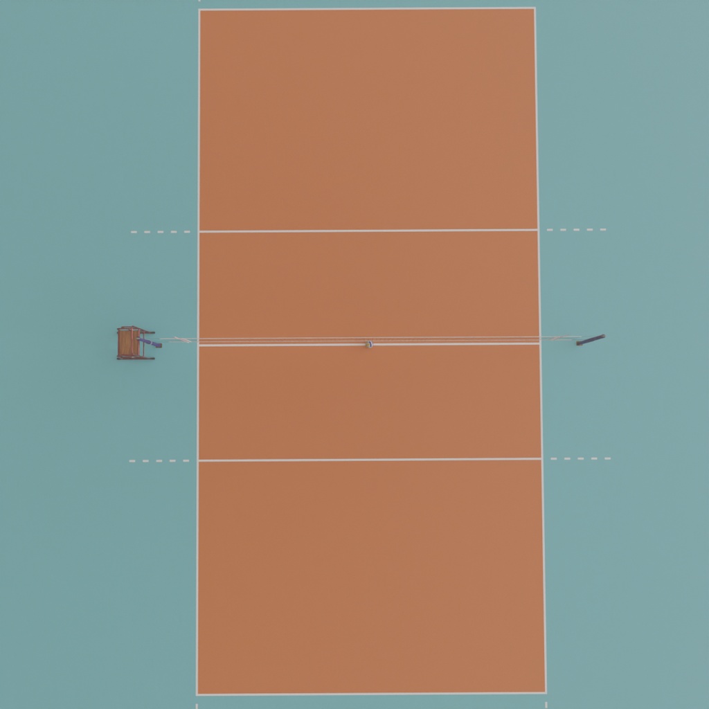 【Blender】 バレーボールコート Volleyball court