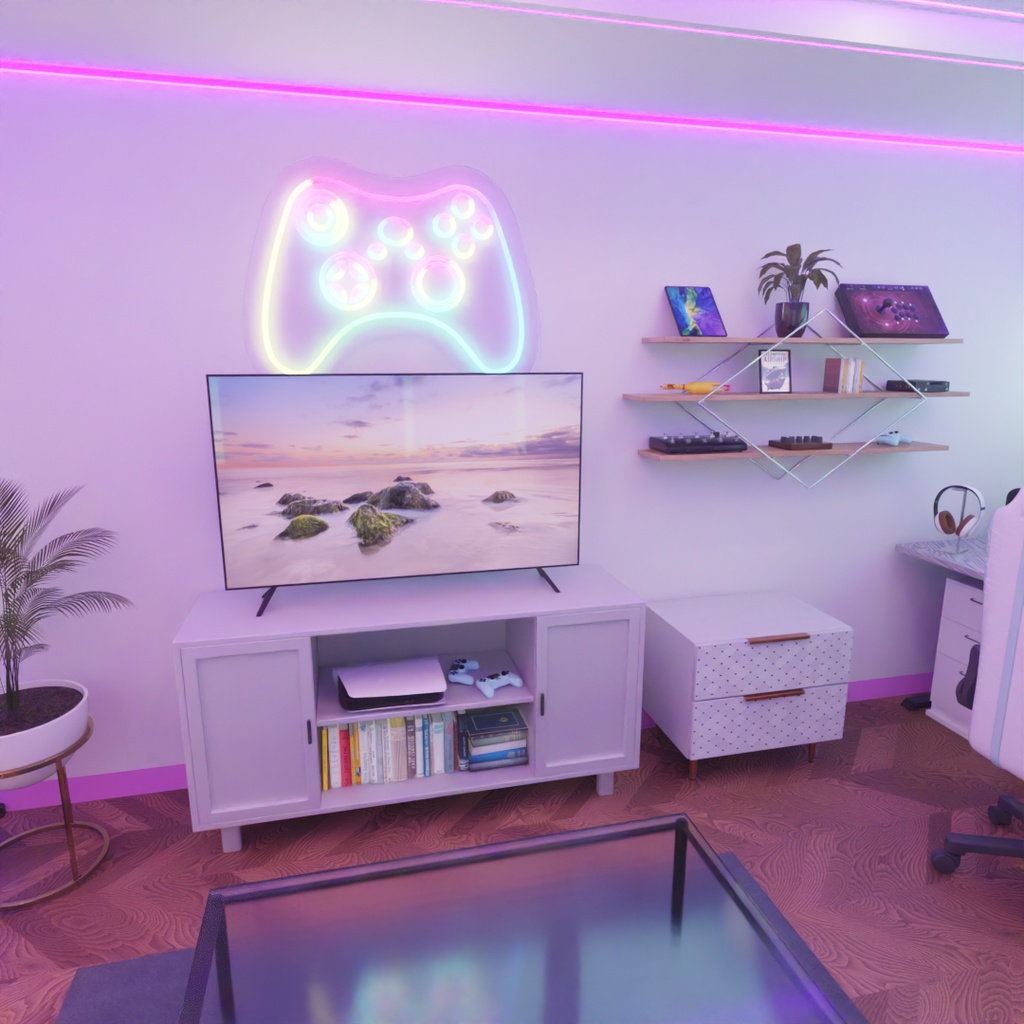 【Blender】ゲーミングルーム Gaming room