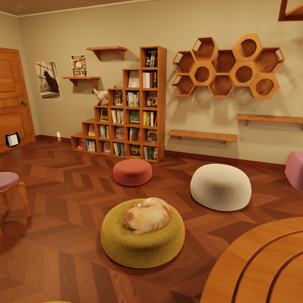 【Blender】猫カフェ Cat Cafe