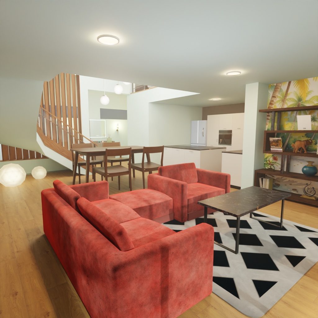 【Blender】オーシャン・アセント・ヴィラ-海を見渡す別荘- Ocean Ascent Villa