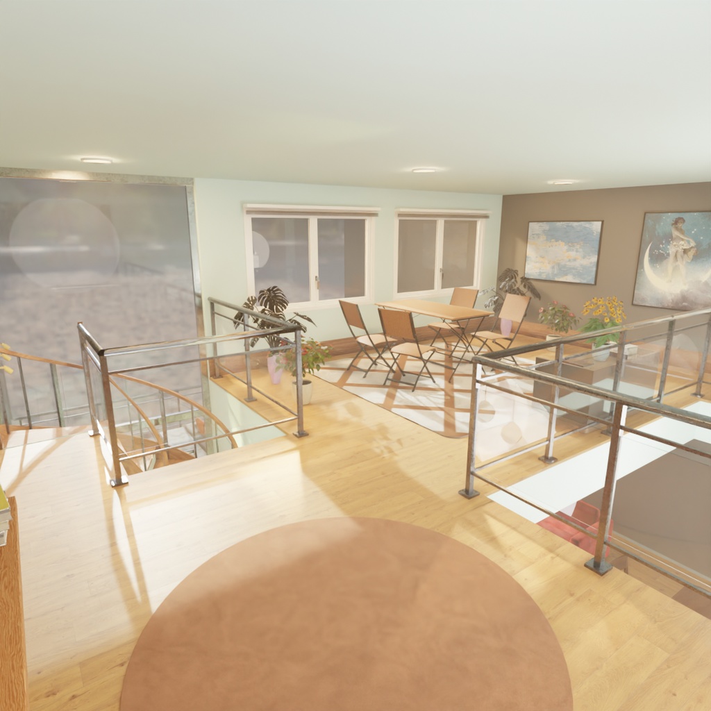 【Blender】オーシャン・アセント・ヴィラ-海を見渡す別荘- Ocean Ascent Villa