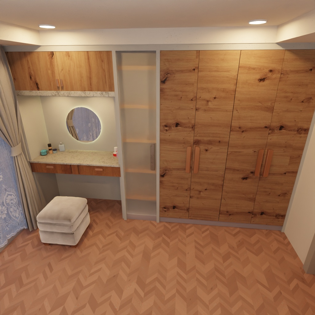 【Blender】ジャパンディなベッドルーム Japandi Bedroom