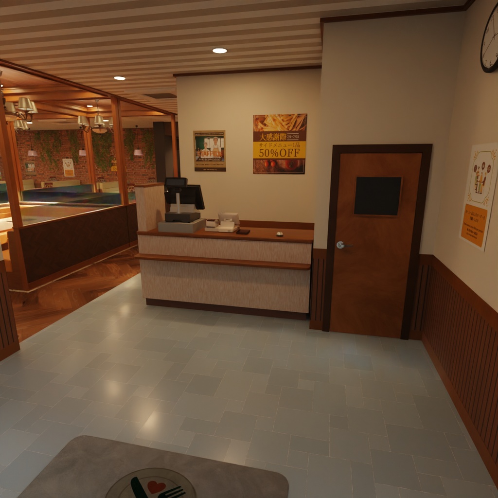 【Blender】ファミリーレストラン Family restaurant