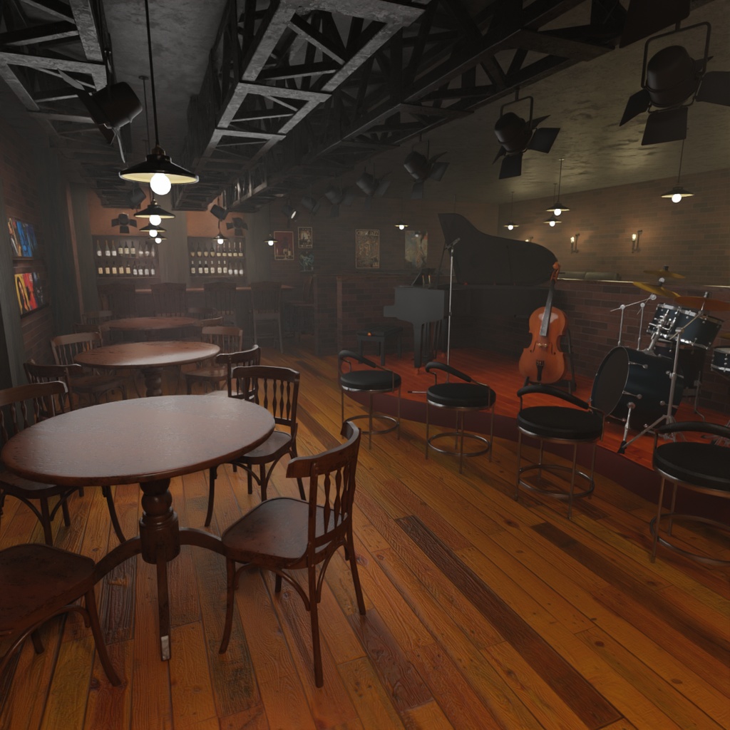 【Blender】ジャズバー　Jazz Bar