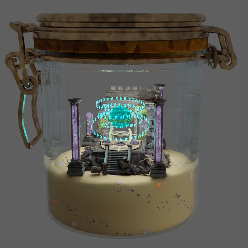 【Blender】幻想テラリウムライトセット Fantasy Terrarium Light Set