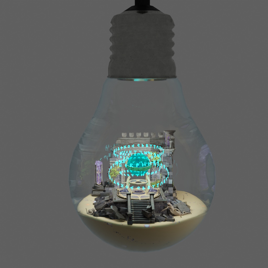 【Blender】幻想テラリウムライトセット Fantasy Terrarium Light Set