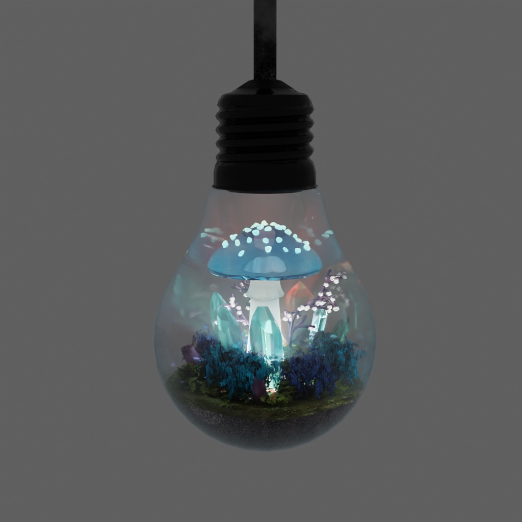 【Blender】幻想テラリウムライトセット Fantasy Terrarium Light Set