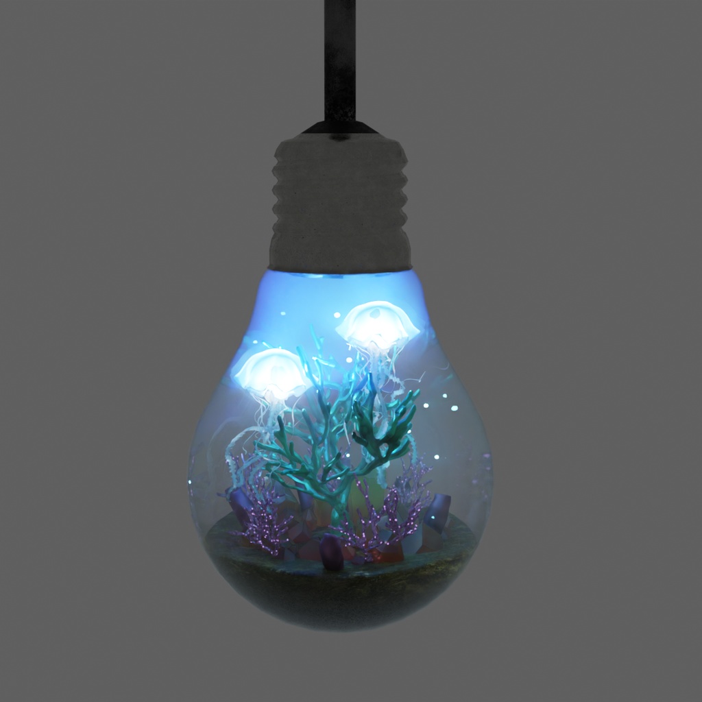 【Blender】幻想テラリウムライトセット Fantasy Terrarium Light Set