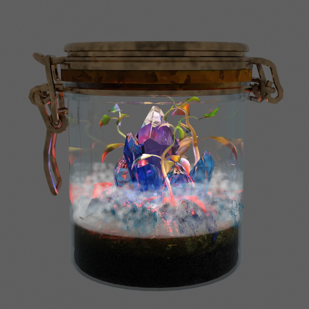 【Blender】幻想テラリウムライトセット Fantasy Terrarium Light Set