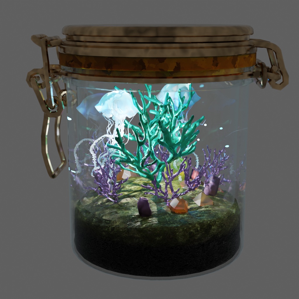 【Blender】幻想テラリウムライトセット Fantasy Terrarium Light Set