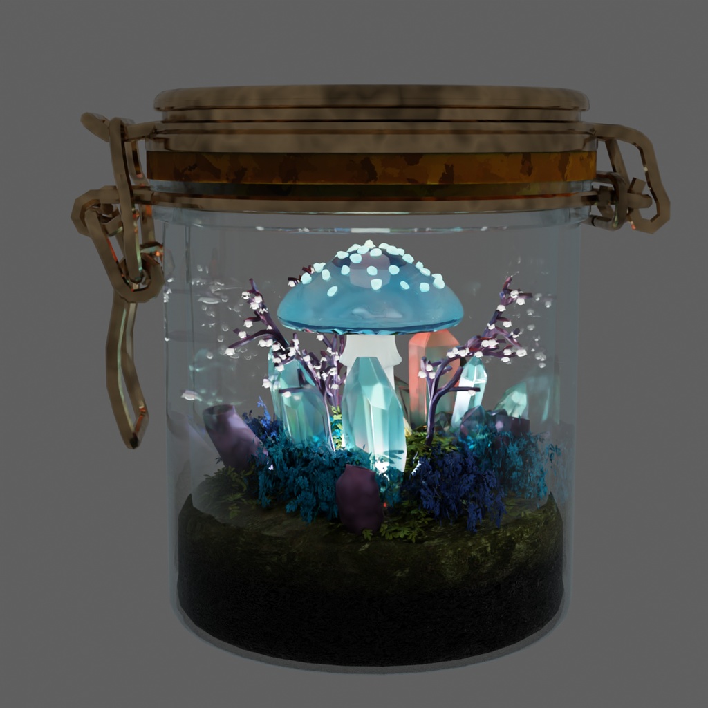 【Blender】幻想テラリウムライトセット Fantasy Terrarium Light Set