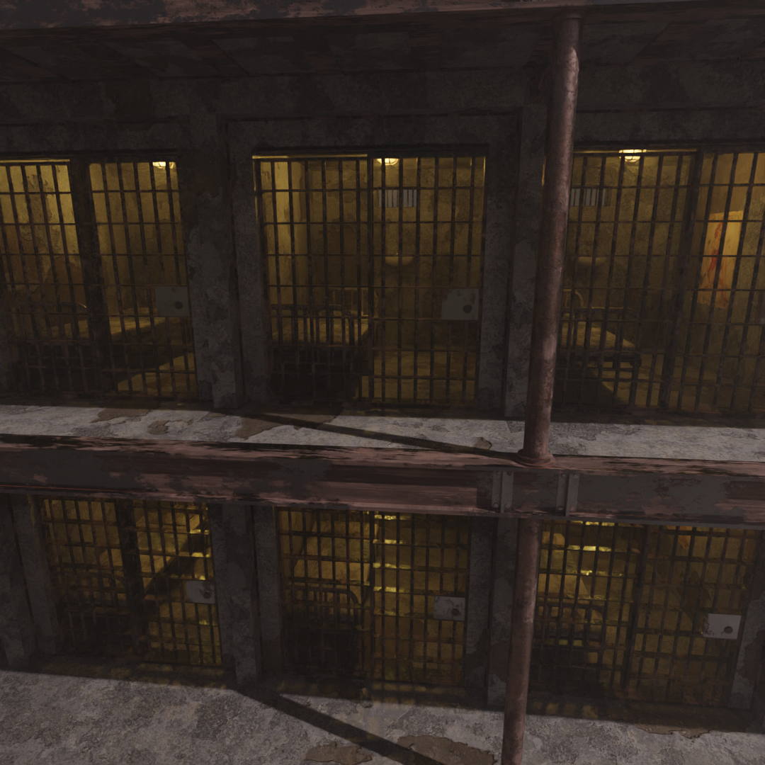 Rust Cell 【Blender】荒廃した監獄独房 - Rust Prison Cell - BlenderEffect - BOOTH