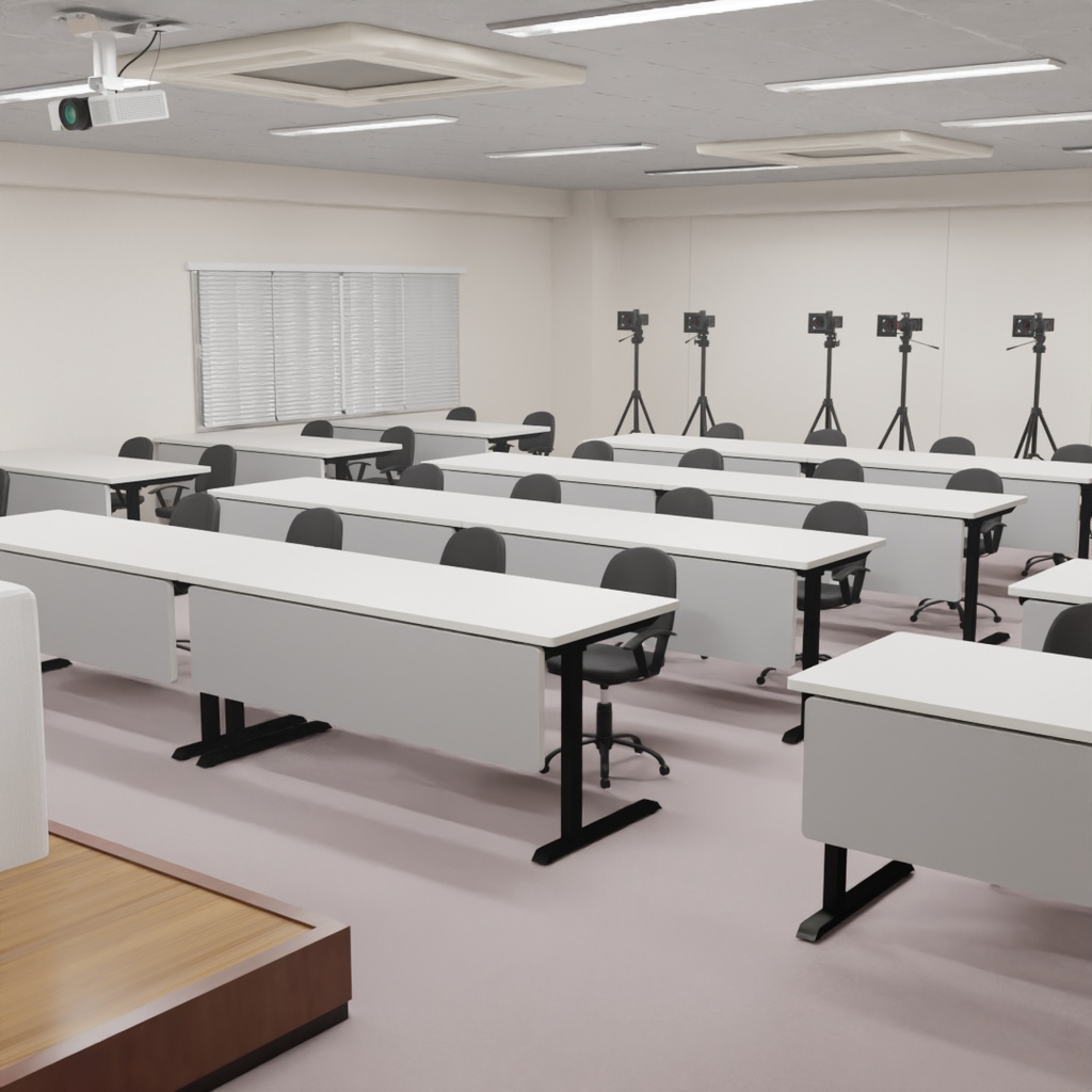 【Blender】謝罪会見の部屋 The Room for the Press Conference