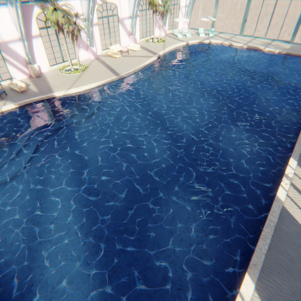 【Blender】 アクアドーム・リゾートプール - Aqua Dome Resort Pool