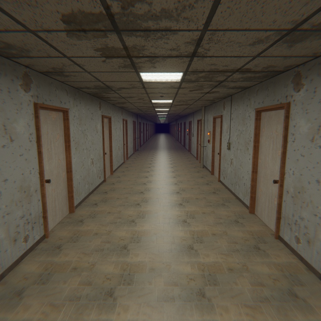 【Blender】 Liminal Corridor - 終わらない廊下