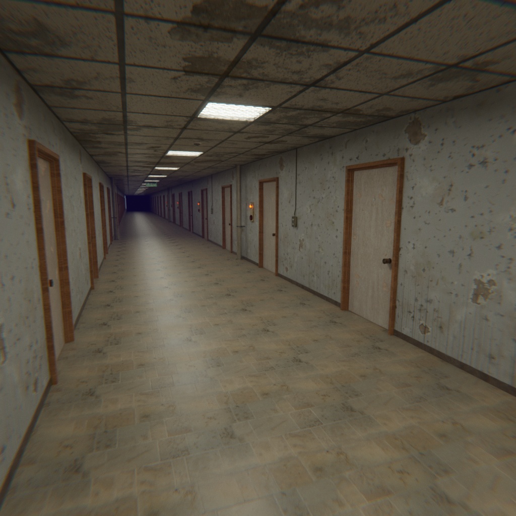 【Blender】 Liminal Corridor - 終わらない廊下