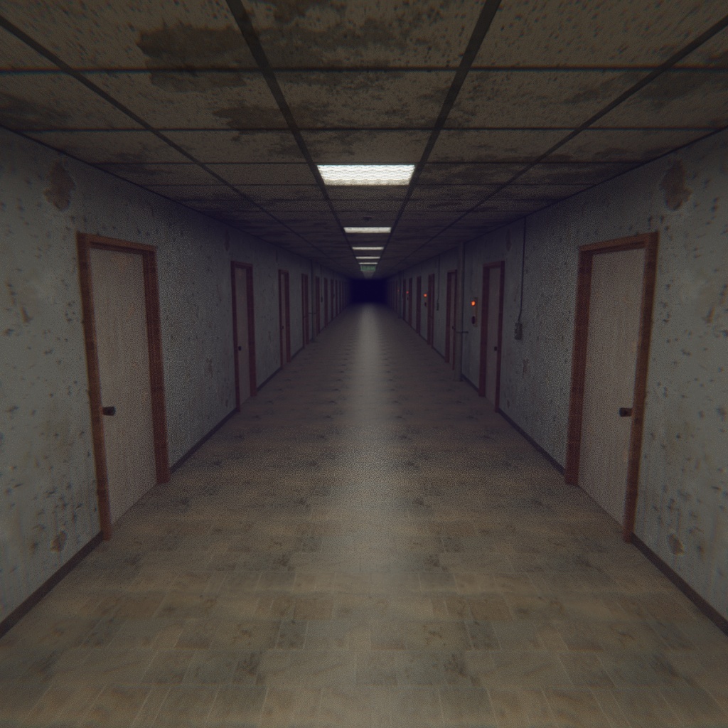 【Blender】 Liminal Corridor - 終わらない廊下