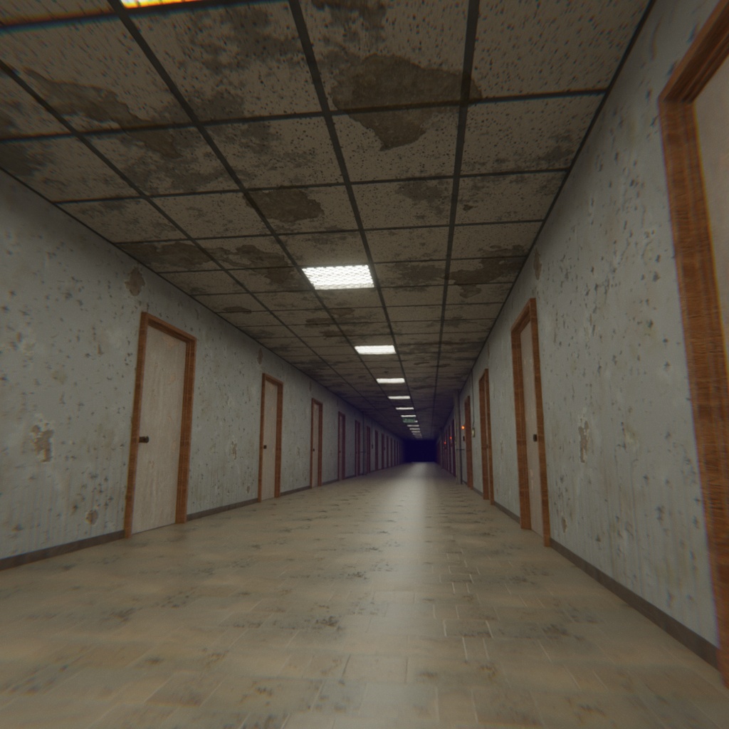 【Blender】 Liminal Corridor - 終わらない廊下