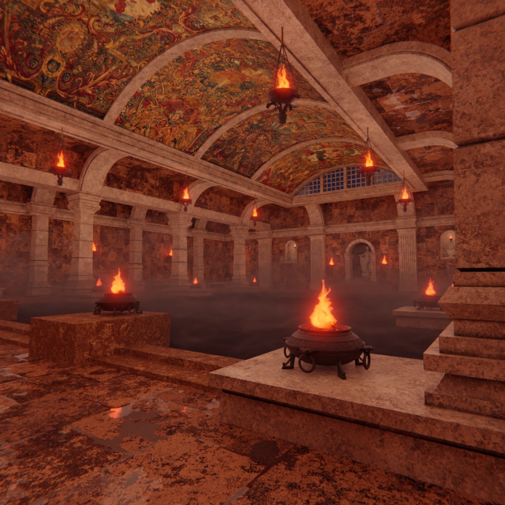 【Blender】 古代ローマ大浴場 - Ancient Roman Thermae