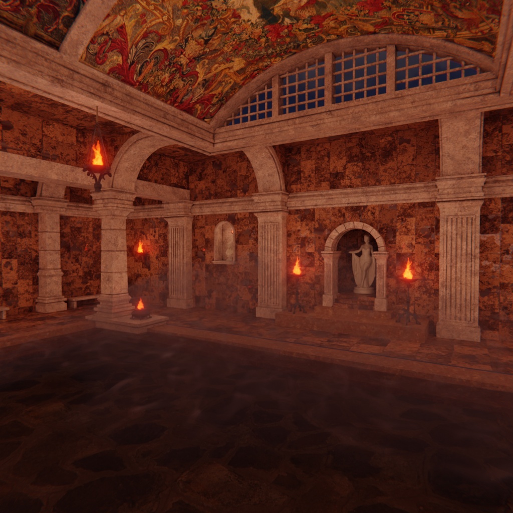 【Blender】 古代ローマ大浴場 - Ancient Roman Thermae