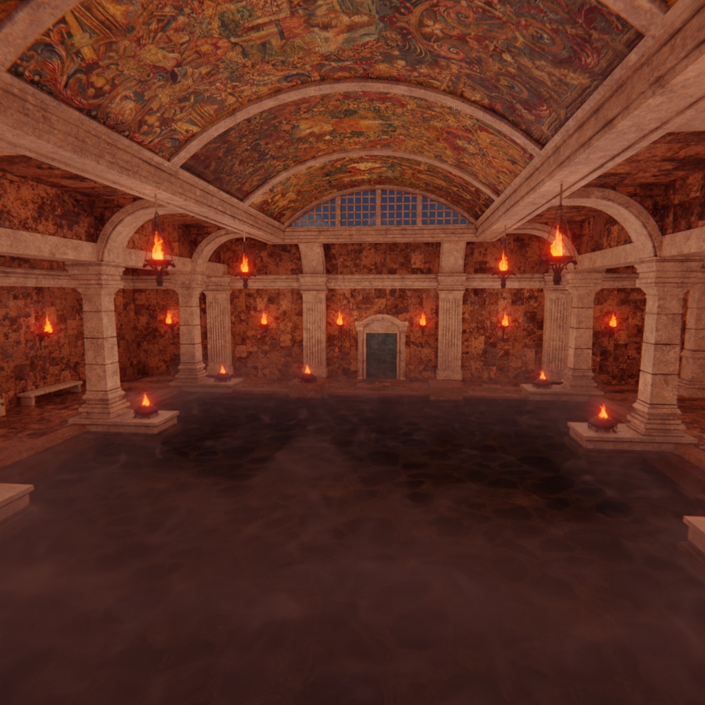 【Blender】 古代ローマ大浴場 - Ancient Roman Thermae