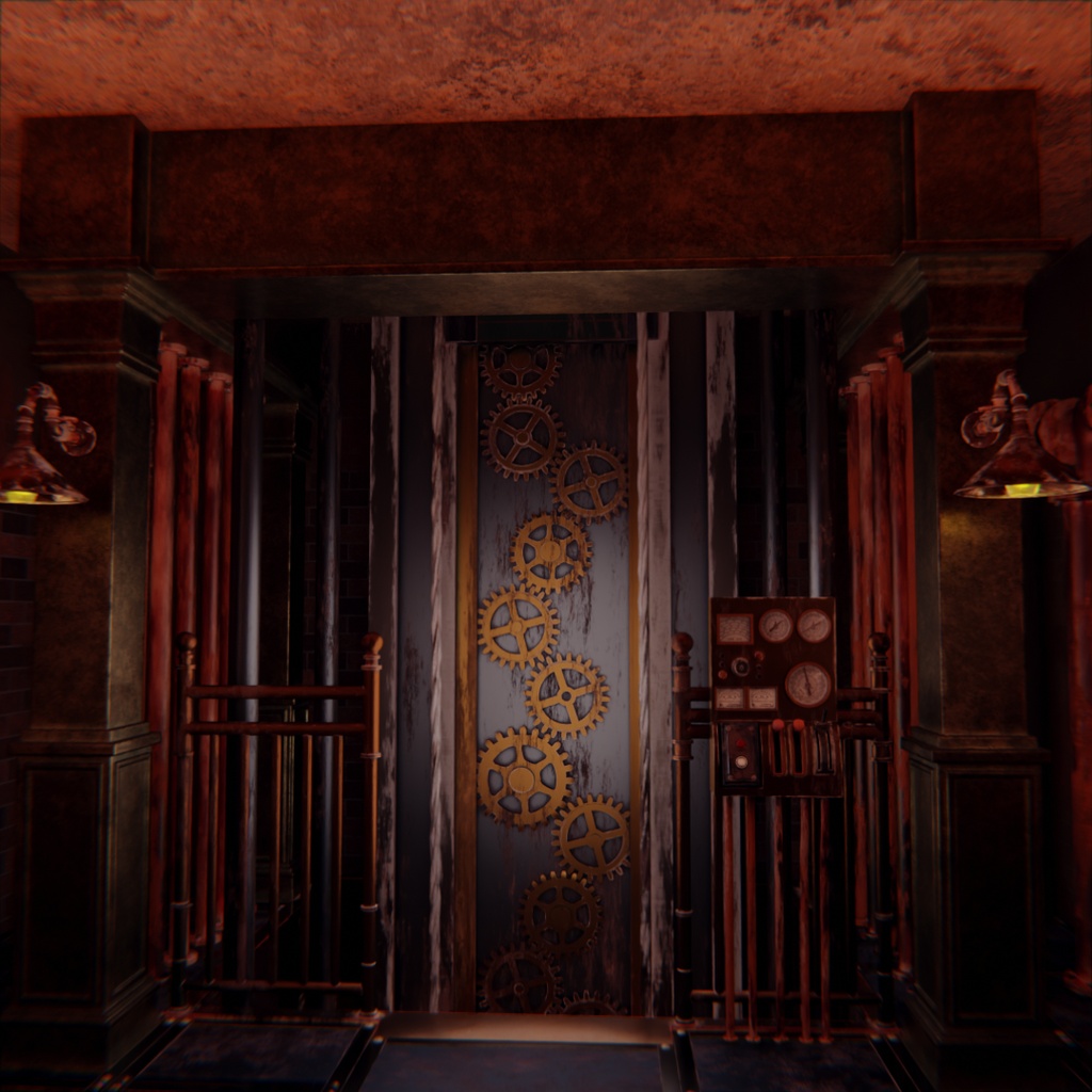 【Blender】 スチームパンク時計台【Steam Clock Tower】