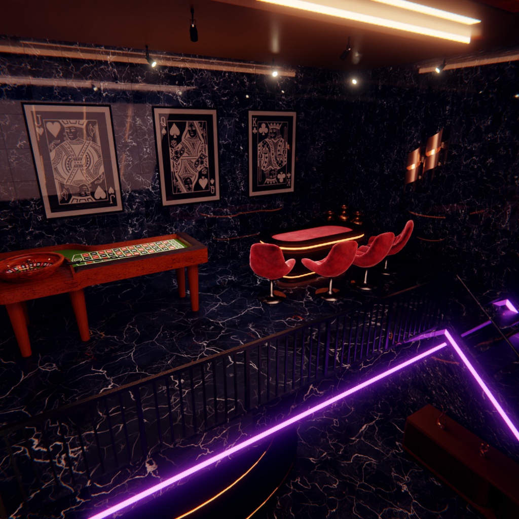 【Blender】ネオンパンク ラウンジ NEON PULSE LOUNGE