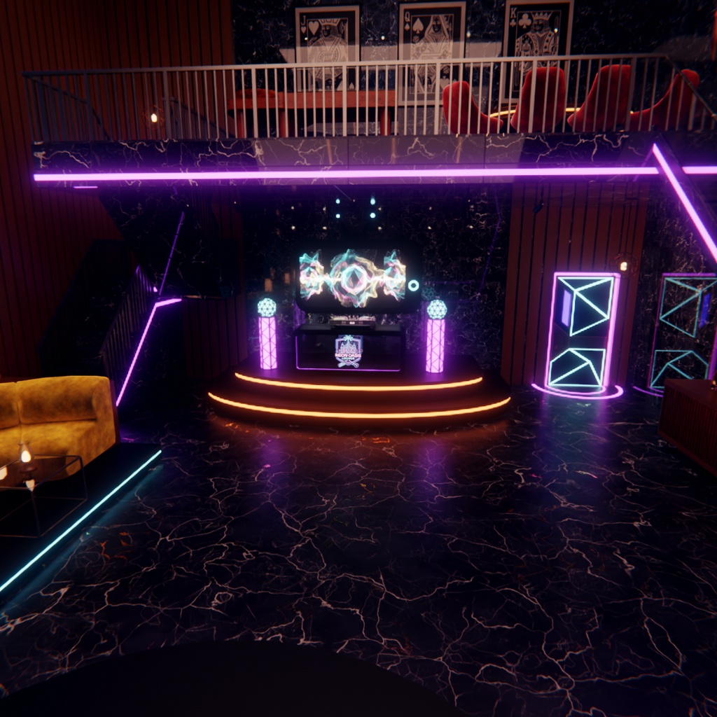 【Blender】ネオンパンク ラウンジ NEON PULSE LOUNGE