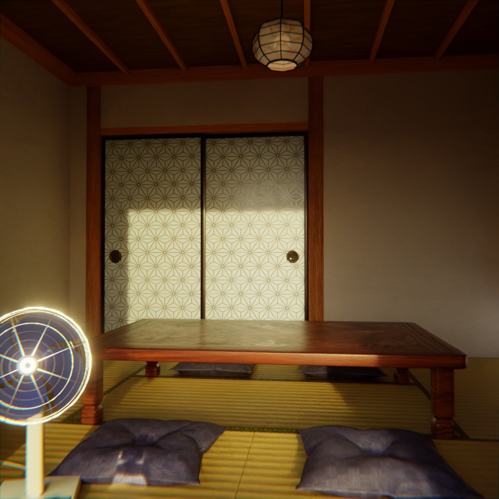 【Blender】田舎の縁側 Nostalgic Japanese Engawa