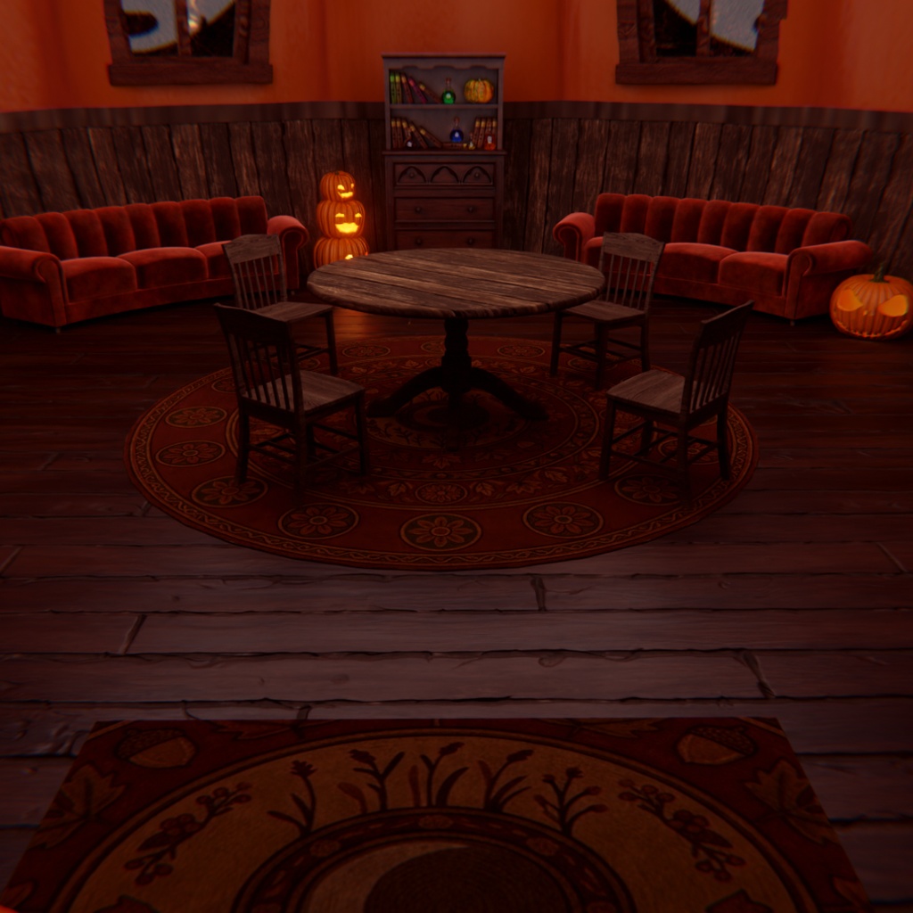【Blender】ハロウィン・パンプキンハウス Halloween Pumpkin House