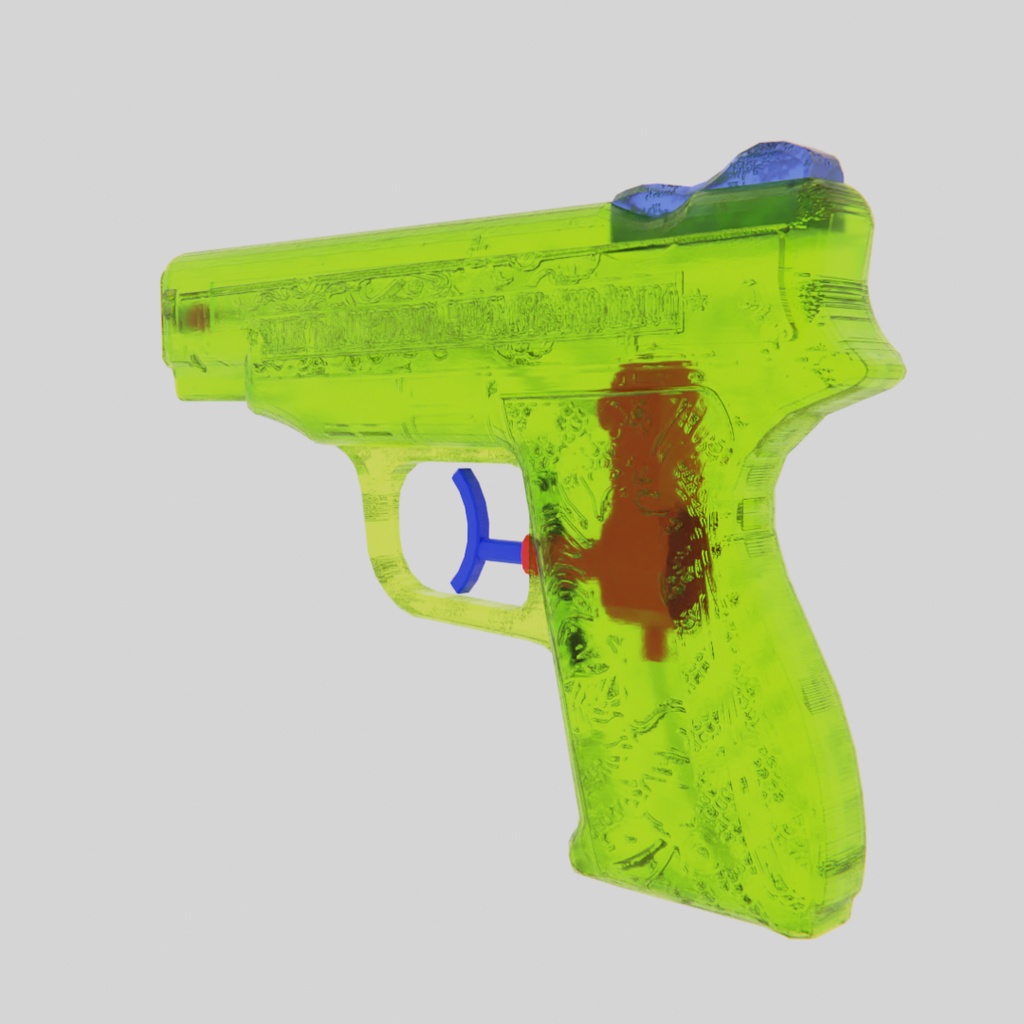 【Blender】SUMMER WATER GUNS 夏の水鉄砲 3Dモデル2種