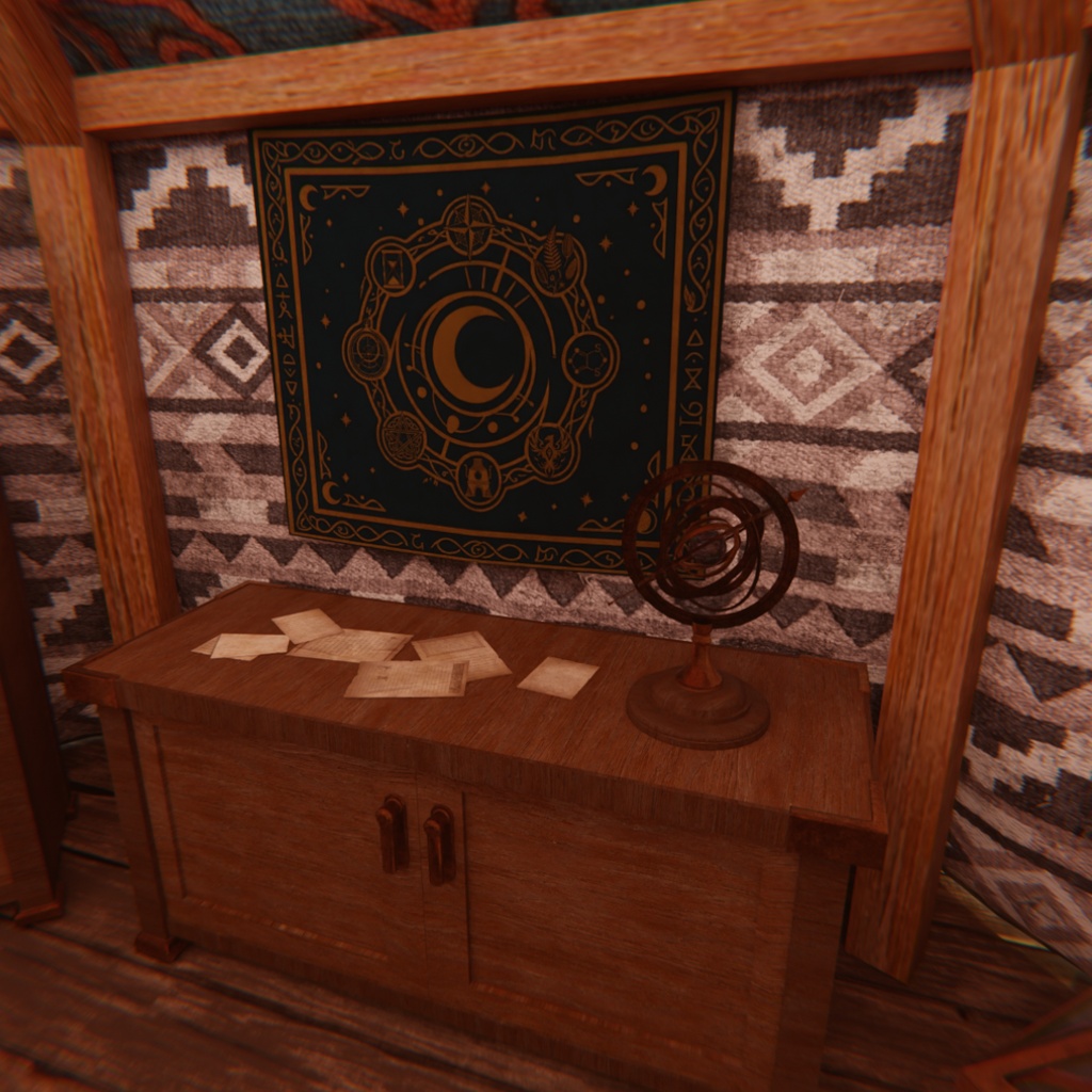 【Blender】遊牧民のファンタジーテント Fantasy Nomad Tent
