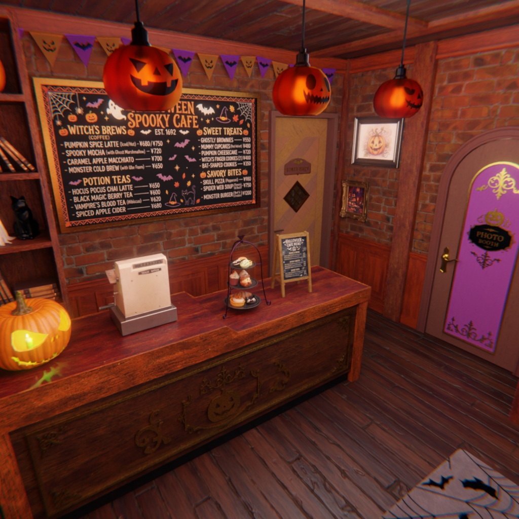 【Blender】 ハロウィンカフェ&フォトブース