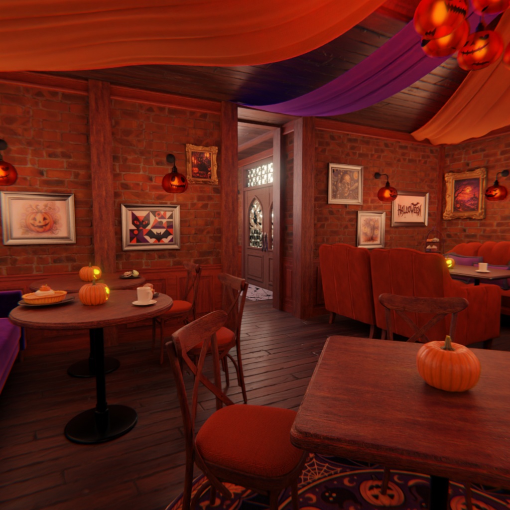 【Blender】 ハロウィンカフェ&フォトブース