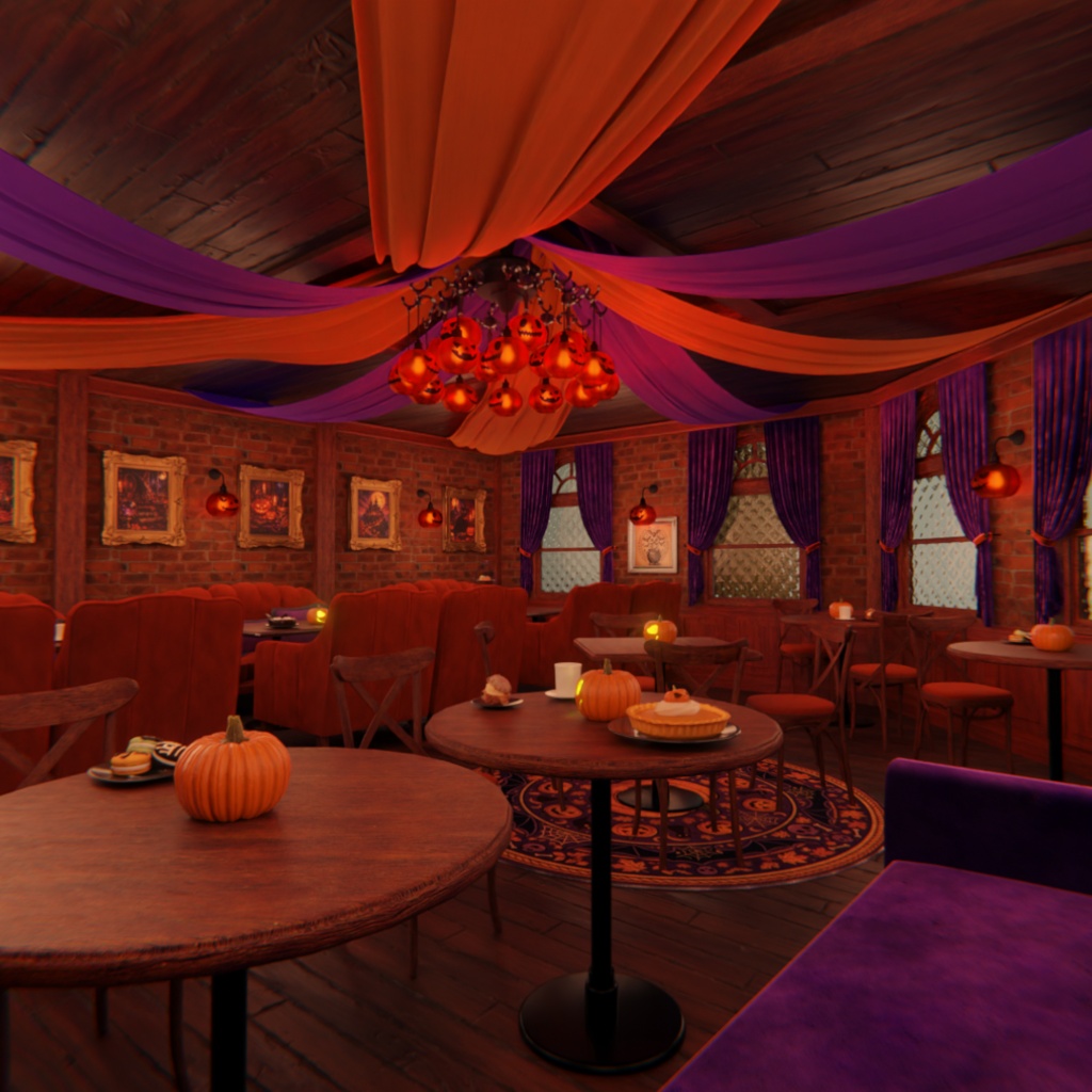 【Blender】 ハロウィンカフェ&フォトブース