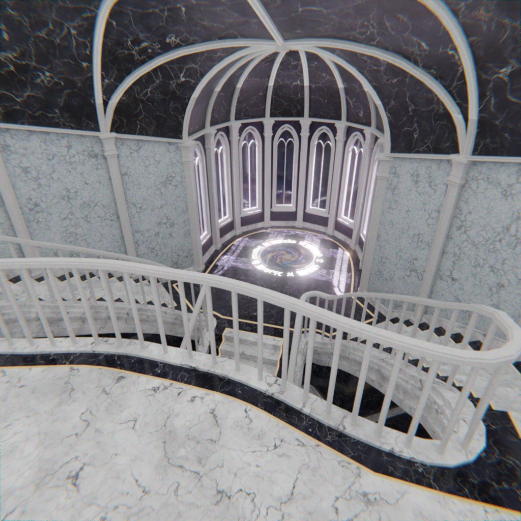 【Blender】 黒白のチェス宮殿 - Gothic Chess Palace -