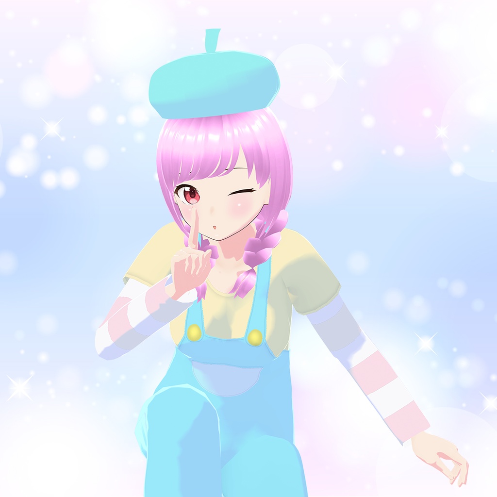 ファンシーオーバーオール【VRoid用衣装】