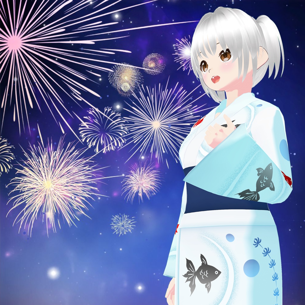 金魚の浴衣【VRoid衣装】