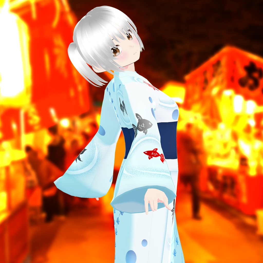 金魚の浴衣【VRoid衣装】