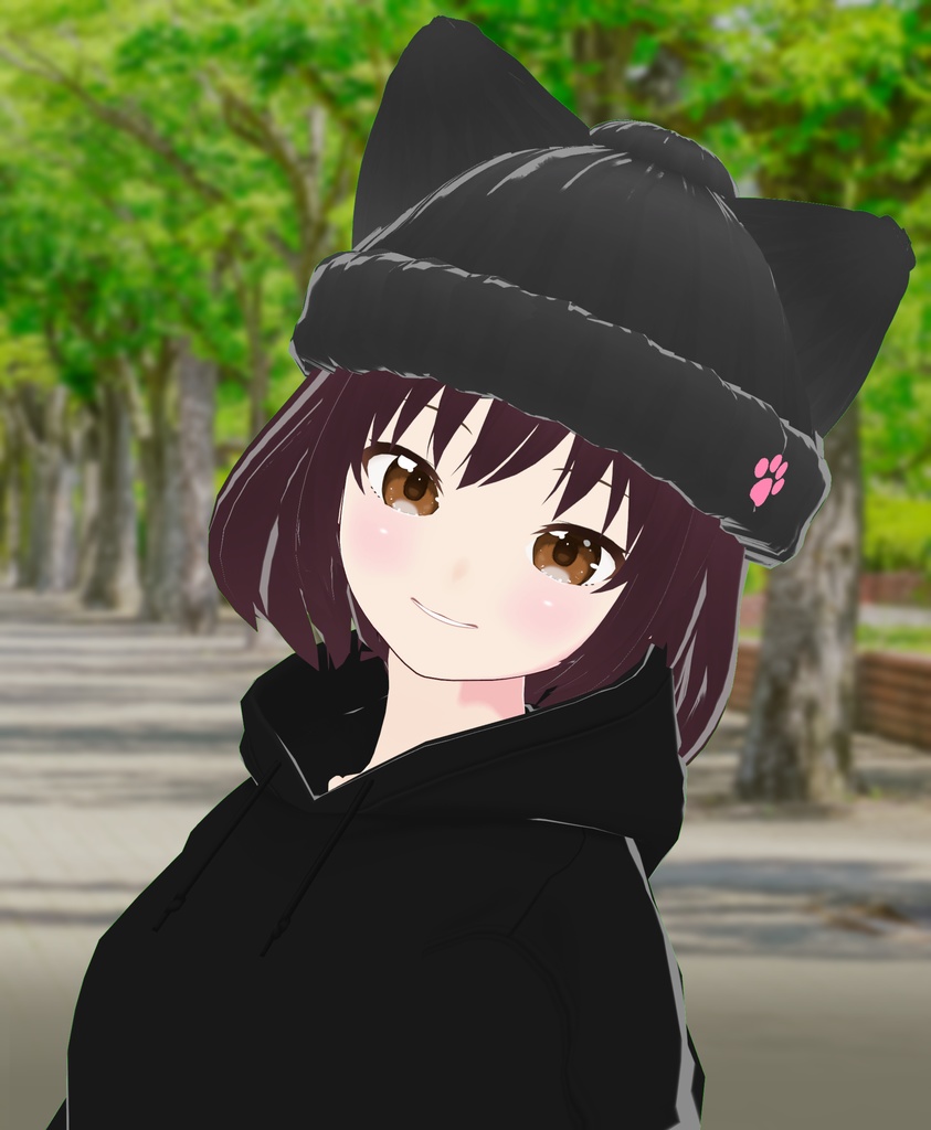 【VRoid衣装&アバター】ねこみみニット帽