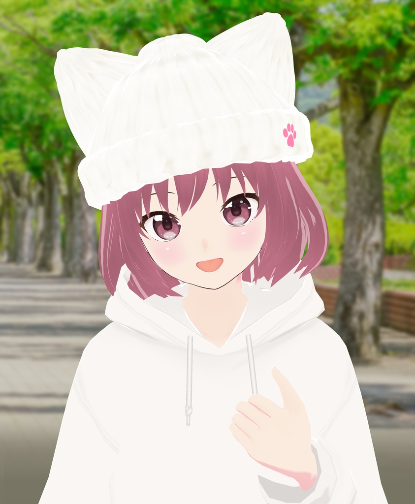 【VRoid衣装&アバター】ねこみみニット帽