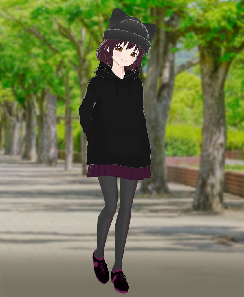 【VRoid衣装&アバター】ねこみみニット帽