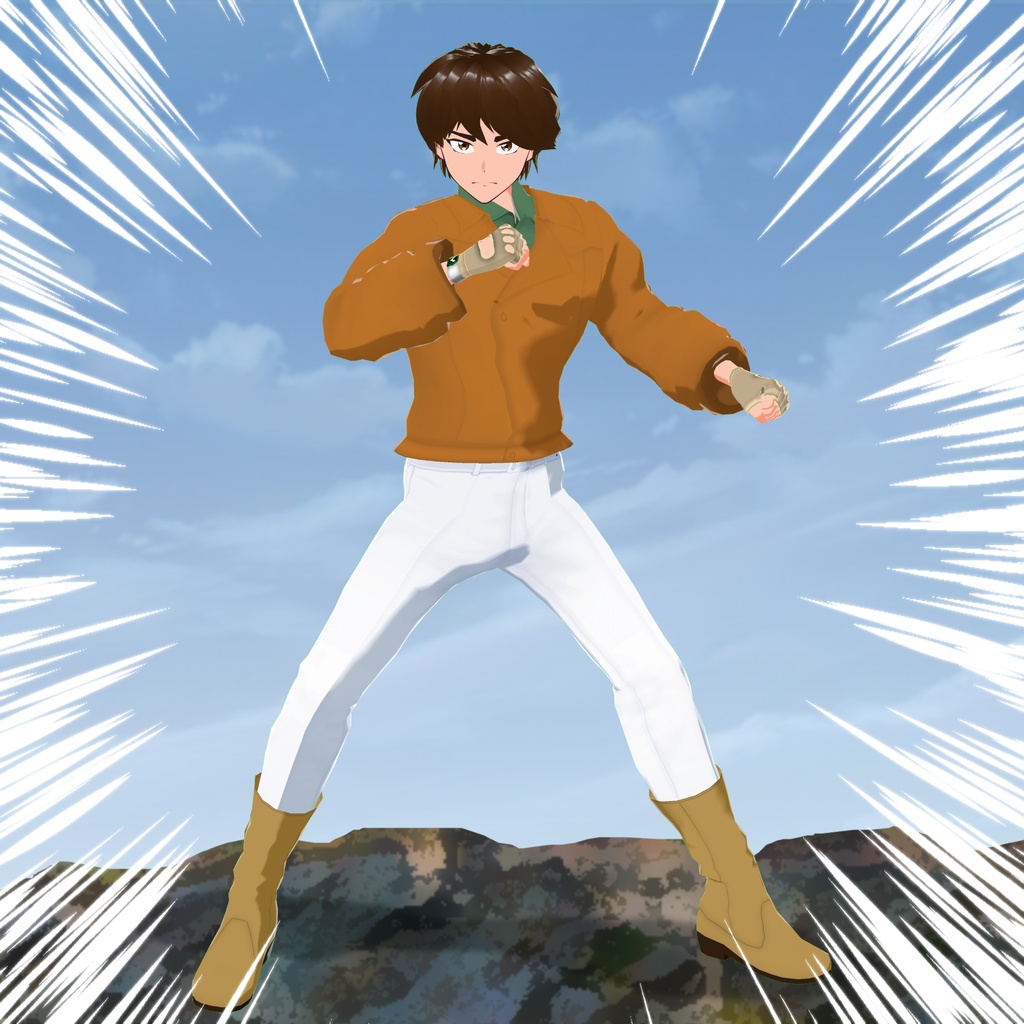 【衣装&アバター】変身しそうな正義のお兄さん【VRoid用】